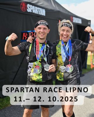 Už tento víkend 11.–12. 10. 2025 se potkáme na Spartan Race na Lipně. 🏁 Víkend plný adrenalinu, sportu a zážitků. Zastav...